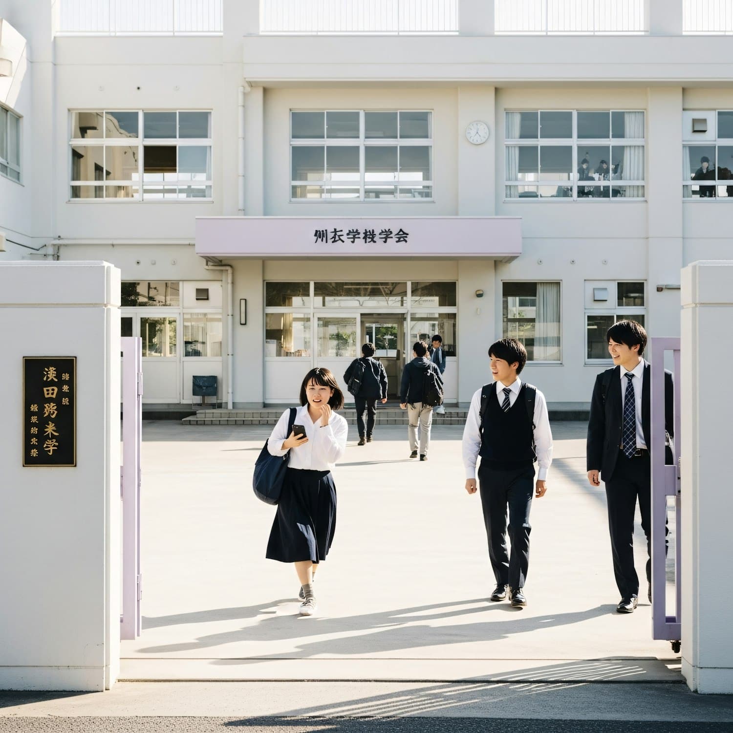 Entrance to a completed public building